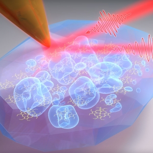 Atomic force microscopy with infrared light is able to study coupling between molecules.