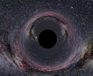 Artist's conception of a black hole.