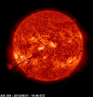 Photograph of the Sun’s corona.