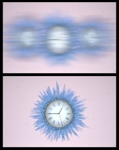 Dynamical synchronization phase transition of two atomic clocks