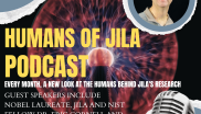 Podcast cover for Episode 6 of the "Humans of JILA Podcast"