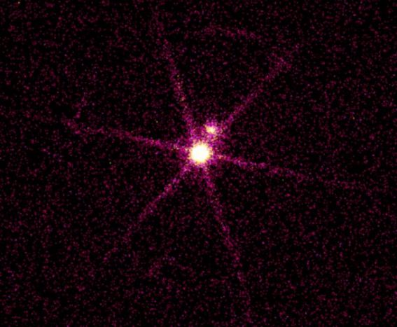 X-ray image of Sirius A and B