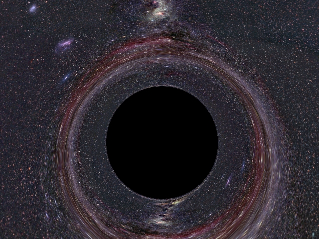 If you went up to a real black hole, you would not find a red grid on its