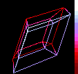 Rotating 4D spacetime hypercube (GIF movie).