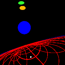Movie image at 1 Schwarzschild radius.