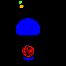Movie image at 10 Schwarzschild radii.