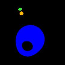 Movie image at 26 Schwarzschild radii.