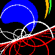 Falling to the singularity.
