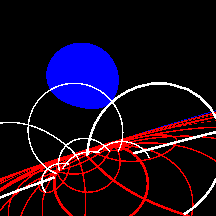 Movie image at 0.68 Schwarzschild radii.