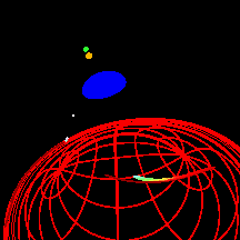Movie image 12 degrees (or 372 degrees) after the probe is fired.