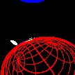 Movie image at 156 degrees past firing, when a second image of the probe appears.