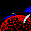 Frame from orbit movie.