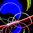 Movie image at 0.35 Schwarzschild radii.