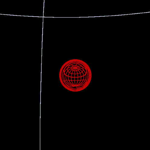 A Spherical Shell Falls on to the Black Hole (GIF Movie).
