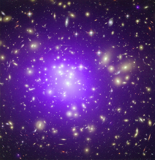 X-ray/optical image of Abell 1689