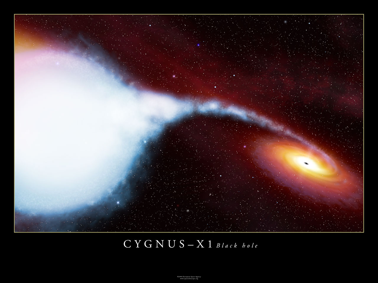 Artist's impression of Cyg X-1