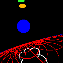 Movie image at 0.95 Schwarzschild radii.