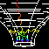 Picture of photons moving in the Schwarzschild geometry.
