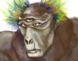Three-eyed ape