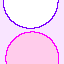 Numerical roundoff can change the topology of the distribution of kissing points