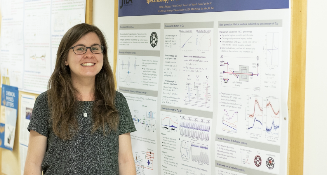 Dr. Marissa Weichman and her prize-winning poster