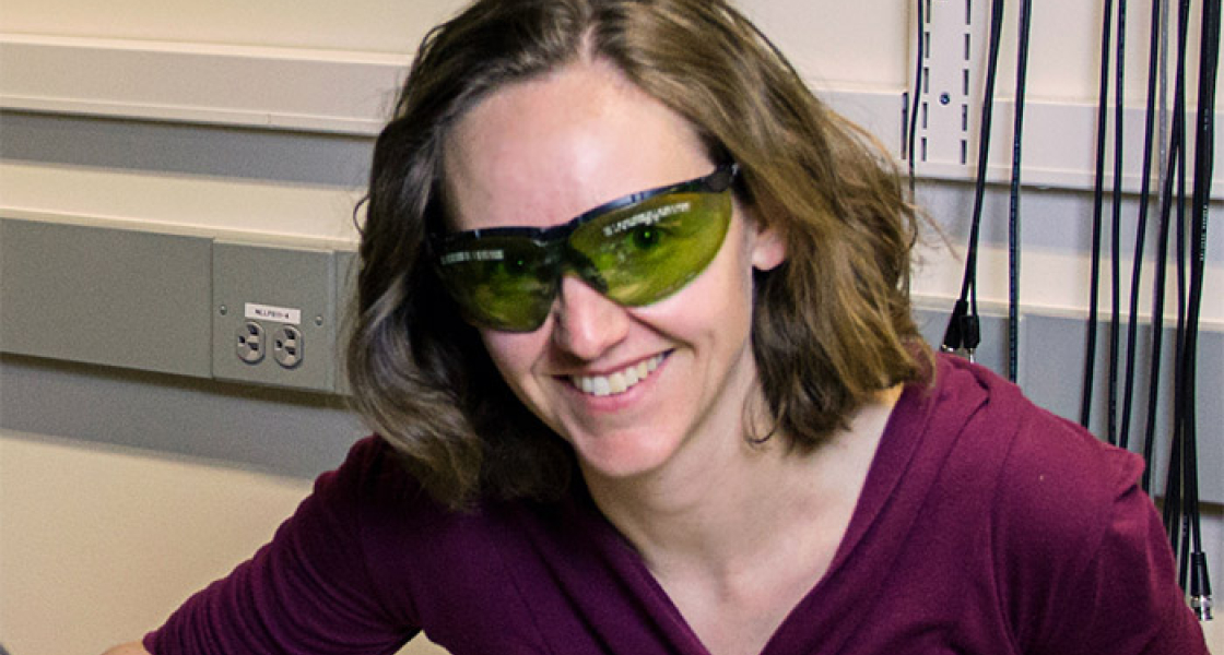 Cindy Regal in her lab