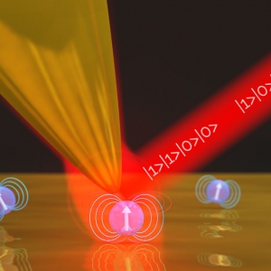 AFM creating strong coupling with the quantum dot