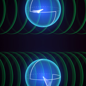 A rendering of broadband sensing using quantum channels. 