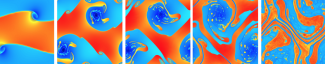 Kelvin-Helmholtz instability model.