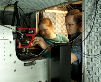 Photograph of the Atomic force microscopy (AFM) lab.