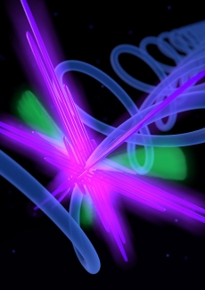 Illustration of high-harmonic generation of extreme ultraviolet beams