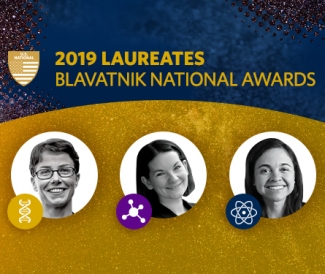 graphic showing 3 Blavatnik award winners