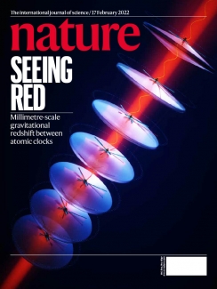 The cover of Nature's new issue, released 17th of February 