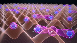 Long-lived entangelement of Bell state pairs compared to single unentangled atoms in a 3D optical lattice. The Bell state "stopwatch" ticks twice as fast than that of a single atom, holding the promise of higher stability and higher bandwidth for optical clocks. 