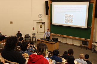 JILA graduate student Conall McCabe introduces the graduate student seminar series for the March seminar