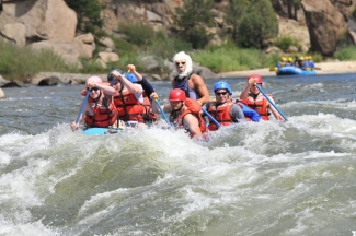 Rafting on the Arkansas River (Brown's Canyon, July 2011).