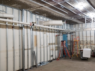 Lab Framing Installed (Apr 2020)