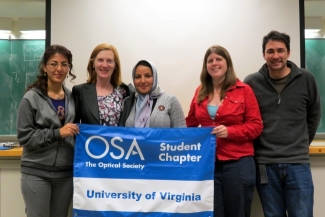 Margaret with University of Virginia OSA chapter students