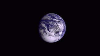 Earth rotating.