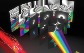 The cover of ACS Photonics, featuring a rendering of the experiment