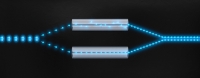 Model of two quantum channels 