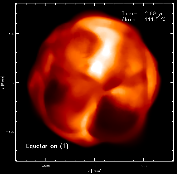 Snapshot from computer simulation