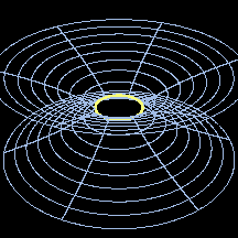 Embedding diagram of a stable wormhole.