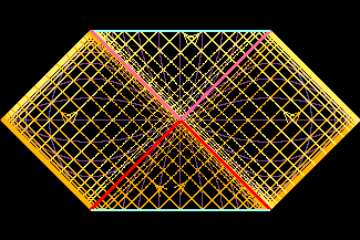 Penrose diagram of the Schwarzschild wormhole.