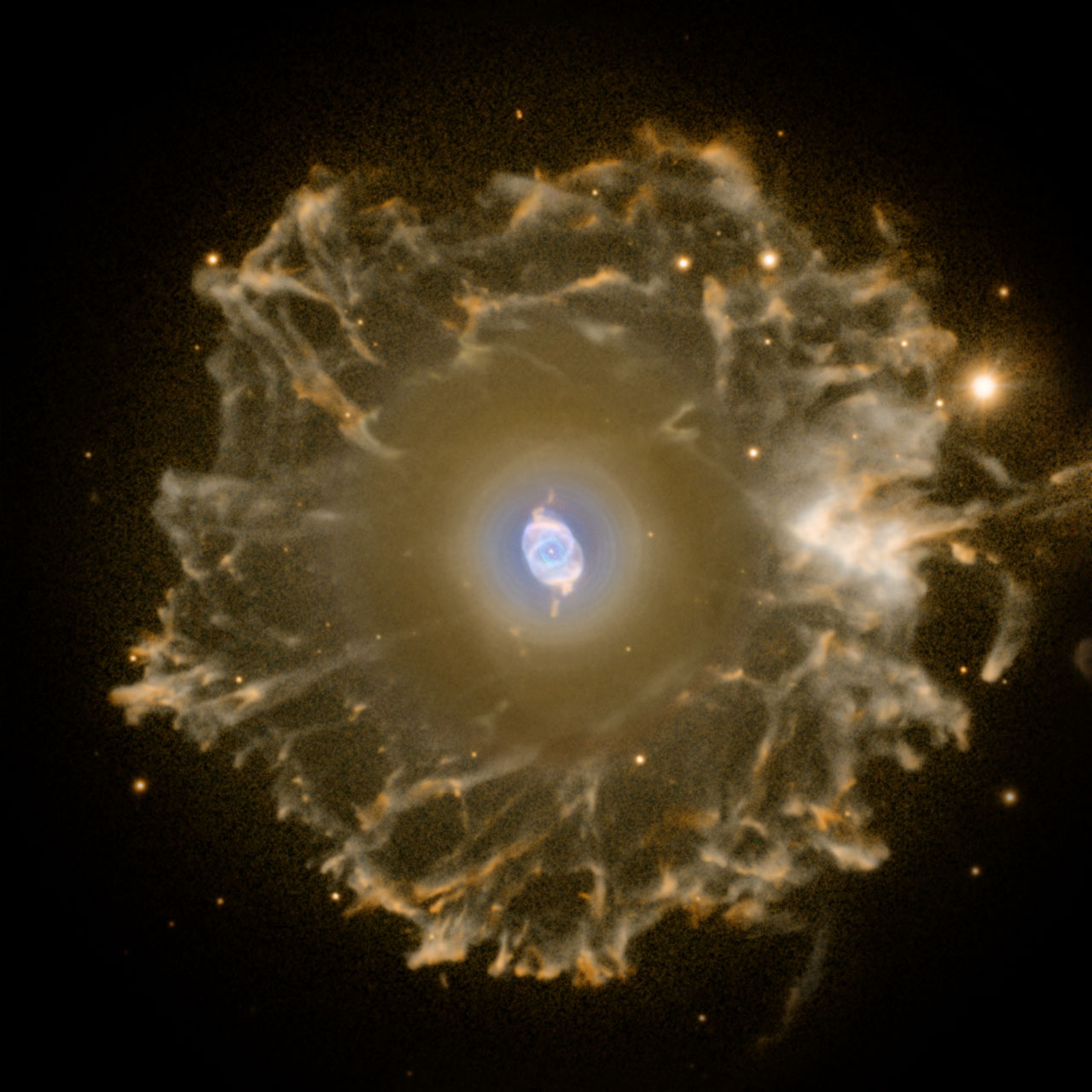 Wider angle view of the Cat's Eye Nebula