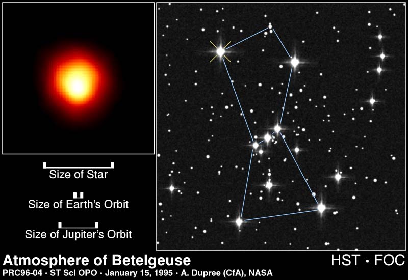 Hubble image of Betelgeuse