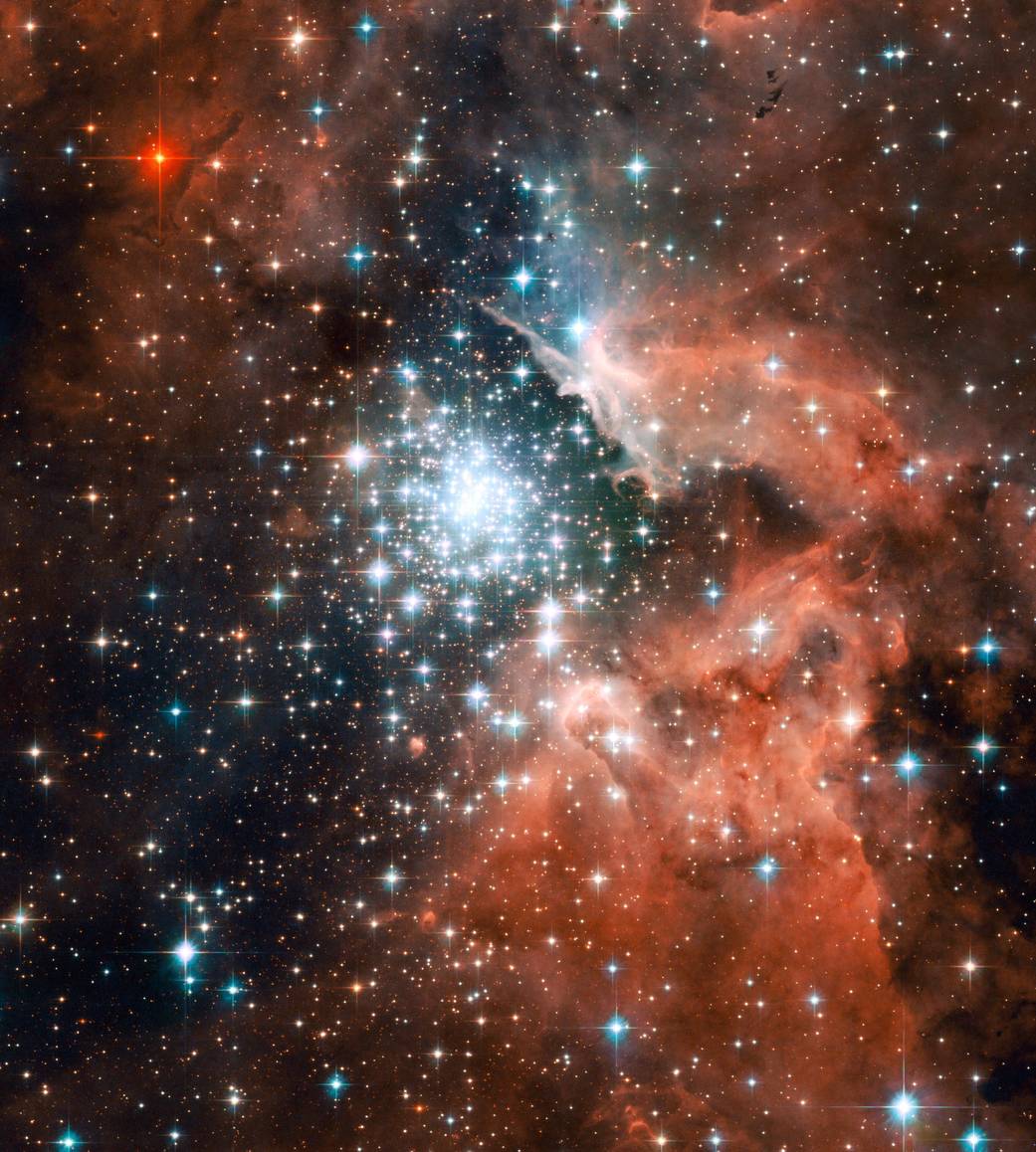 Open cluster NGC 3603 in Carina