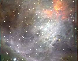Star-forming region in the sword of Orion