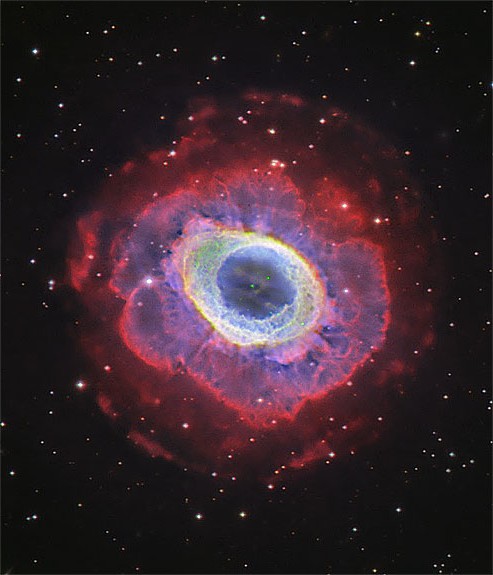 Wider angle view of the Ring Nebula