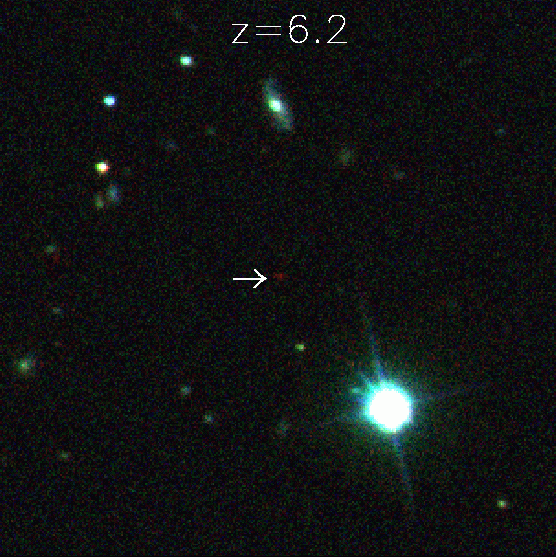A quasar at redshift 6.2